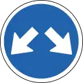 C09.21Vorgeschriebene Fahrtrichtung – links und rechts vorbei