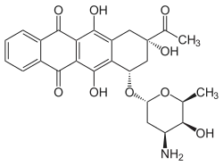 Strukturformel von Idarubicin