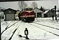 Überführung der Fahrzeuge der IGE Werrabahn, ca. 1995.
