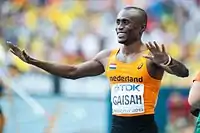 Ignisious Gaisah, 2013 Vizeweltmeister, erreichte Platz sechs