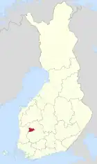 Lage von Ikaalinen in Finnland