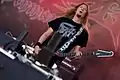 Bassist Onkel K. Jensen (Rockharz 2016)