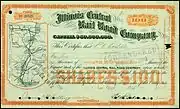 Aktie der Illinois Central Rail Road Company von 1899
