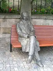 1. Station:Goethedenkmal auf dem Marktplatz von Ilmenau