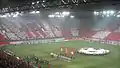 Fan-Choreographie zum Hinspiel im Achtelfinale der UEFA Champions League 2007/08 am 19. Februar 2008 zwischen Olympiakos Piräus und dem FC Chelsea (0:0)
