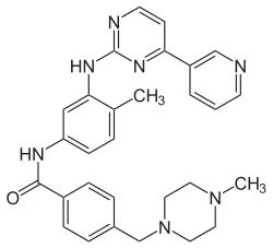 Strukturformel des Imatinib