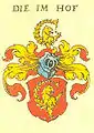 Das Wappen der Imhoff in Siebmachers Wappenbuch