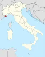 Lage innerhalb Italiens