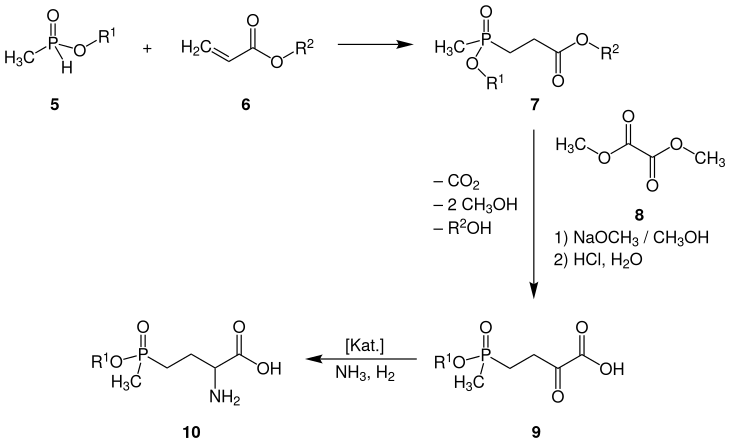 Industrielle Synthese von Glufosinat