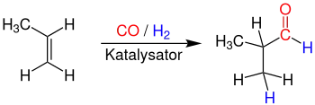 Synthese von Isobutanal