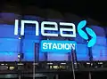 Leuchtzeichen des INEA Stadions