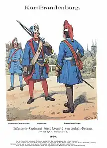 Grenadiere um 1698