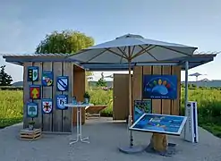 Informationsstand der sieben Teilorte von Überlingen
