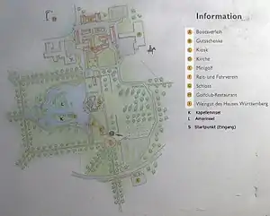 Lageplan Schloss Monrepos.