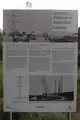 Erste Informationstafel am Denkmalabschnitt bei Eningen unter Achalm