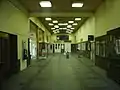 Ansicht der Halle im Bahnhofsgebäude, Zustand vor der Sanierung