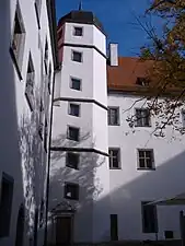 Treppenturm im Innenhof