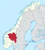 Lage von Vestland in Norwegen