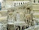 Details mit Inschriften der Nordseite des Palais idéal
