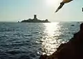 Insel bei Sonnenuntergang