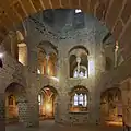 Nikolauskapelle, Blick in das innere Oktogon