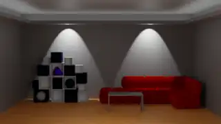 Mittelgraue Wände
