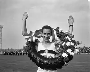 Aurèle Vandendriessche, mehrmaliger belgischer Meister, gewann 1962 den 25-km-Lauf