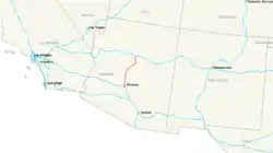 Streckenverlauf der Interstate 17 (AZ)