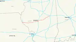 Streckenverlauf der Interstate 72