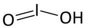 Strukturformel von Iodiger Säure