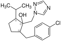Strukturformel von Ipconazol