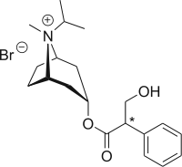 Strukturformel von Ipratropiumbromid