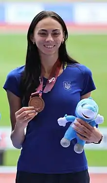 Iryna Heraschtschenko – 1,85 m und damit ausgeschieden