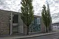 Islamisches Forum von Westen mit buchförmigem Eingang