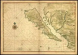 „Insel“ Kalifornien, ca. 1650
