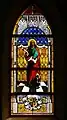 Neugotisches Glasfenster: Evangelist Johannes