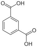 Strukturformel von Isophthalsäure