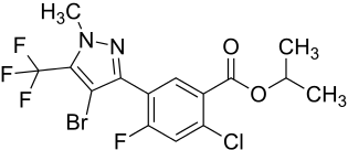 Strukturformel von Fluazolat