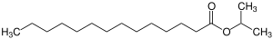 Strukturformel von Myristinsäureisopropylester