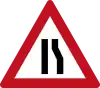 110  Einseitig verengte Fahrbahn – Verengung rechts