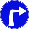 206  Vorgeschriebene Fahrtrichtung – rechts
