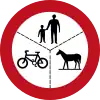 414  Verbot für Fußgänger, Radverkehr und Reiter