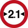 417  Verbot für Fahrzeuge über angegebene tatsächliche Breite