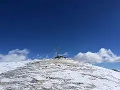 Gipfelbereich im Winter