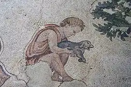 Jüngling mit Hund