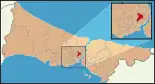 Karte der Türkei, Position von Kâğıthane hervorgehoben