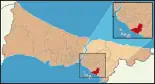 Karte der Türkei, Position von Kartal hervorgehoben