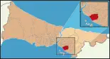 Karte der Türkei, Position von Maltepe hervorgehoben