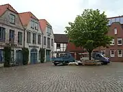 Innenhof der ehemaligen Burg