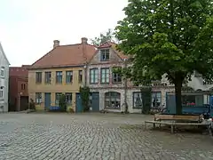 Innenhof der ehemaligen Burg